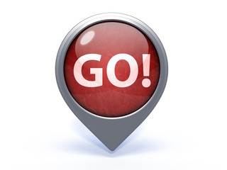 go circular icon on white background