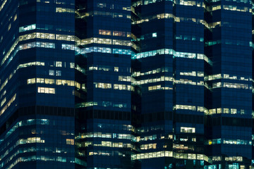 Office building at night