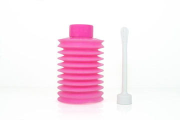 Vaginal douche objects isolated