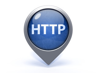 http circular icon on white background
