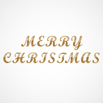 Merry Christmas wooden letters greeting