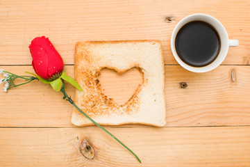 Romantic breakfast
