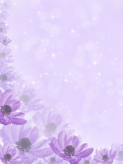 fantastic purple background with flower anemone