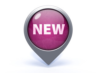 New circular icon on white background
