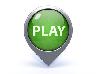 play circular icon on white background