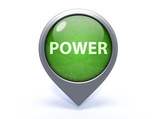 power circular icon on white background