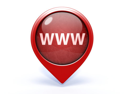 www pointer icon on white background