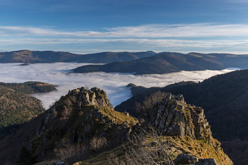 brume dans la vallée