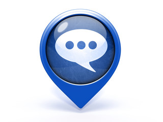 forum pointer icon on white background