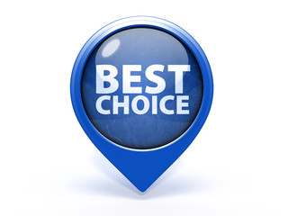 Best choice pointer icon on white background