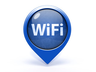 wifi pointer icon on white background