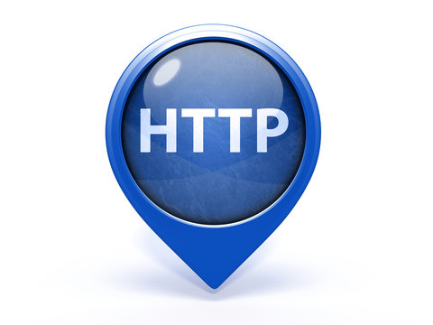 http pointer icon on white background