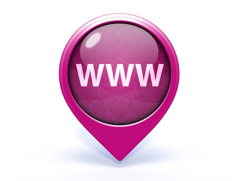 www pointer icon on white background