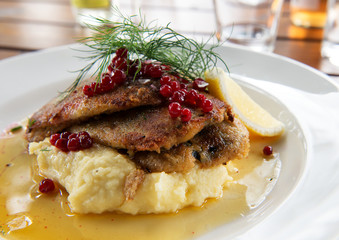 Swedish traditional delicacy also called strommingsflundra or he