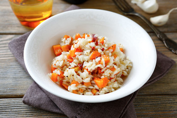 Risotto with carrots