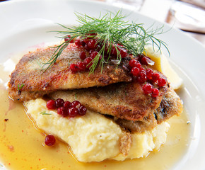 Swedish traditional delicacy also called strommingsflundra or he