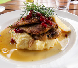 Swedish traditional delicacy also called strommingsflundra or he