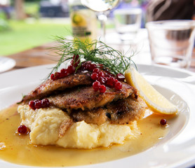 Swedish traditional delicacy also called strommingsflundra or he