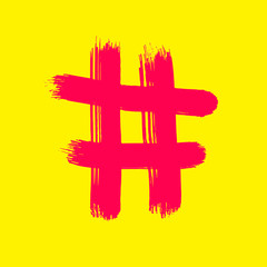 Red Hash on yellow
