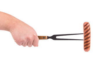 Fototapeta premium Grilled sausage