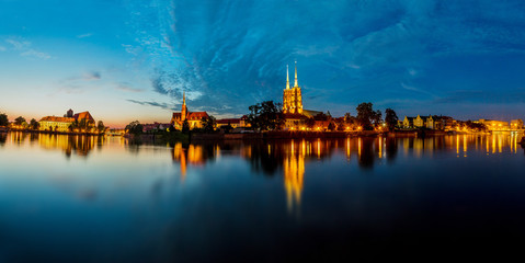 Fototapeta na wymiar Wroclaw panorama