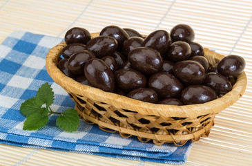 Almond in chocolate