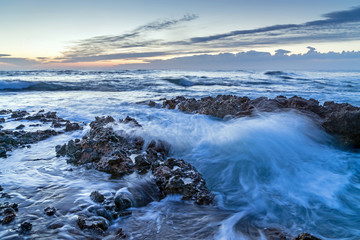 Denia Alicante Las rotas rocky beach in Spain