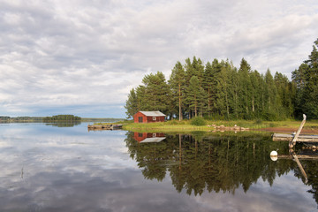 Fototapeta na wymiar Swedish Lakeside