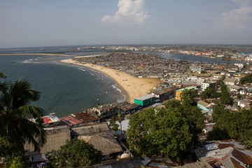 Naklejka premium Monrovia Liberia