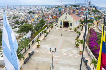 View from the Lighthouse of Santa Ana hill, Guayaquil (Ecuador)