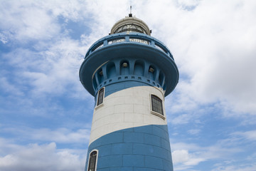 Fototapeta na wymiar Lighthouse of Santa Ana hill, Guayaquil (Ecuador)