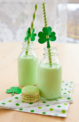 Gruener Milchshake zum St Patricks Day