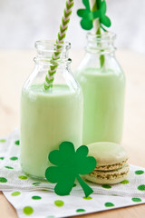 Gruener Milchshake zum St Patricks Day