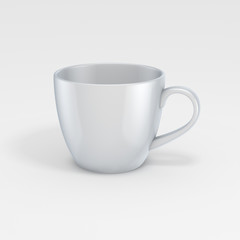 3d rendered cup.