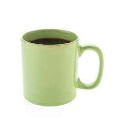 Green coffee cup