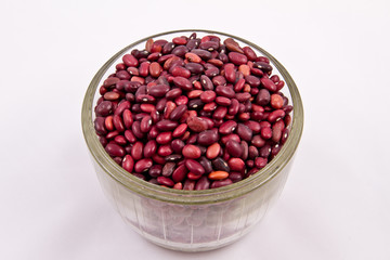 Red beans in the container