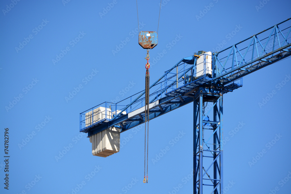 Wall mural cielo con gruas