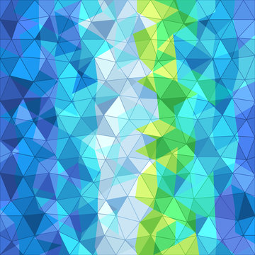 Abstract background of different color triangles