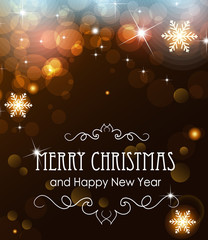 Orange glowing Christmas lights