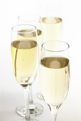 champagne glasses