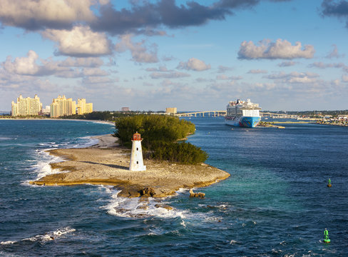 Scenic view of Nassau, Bahamas.