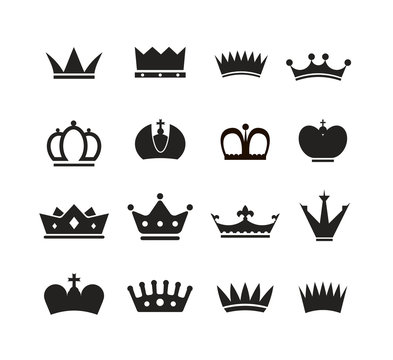 Different crowns silhouettes collection