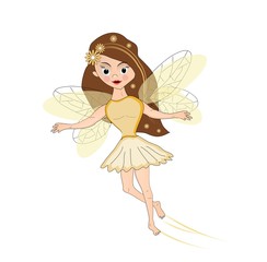 Yellow flying fairy