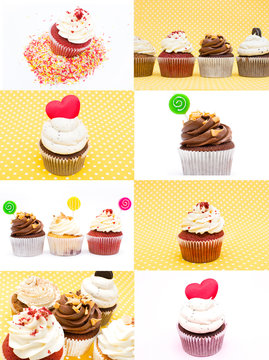 Collage cupcakes