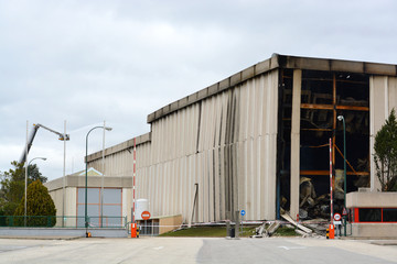 incendio de una fabrica en burgos