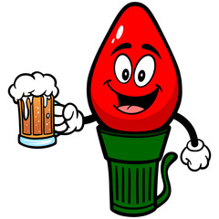 Christmas Light with Beer