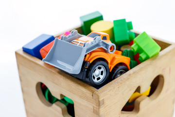 Obraz premium toys collection isolated on white background 