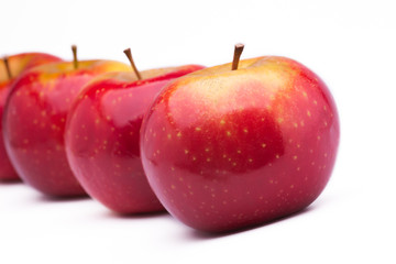 red ripe apples
