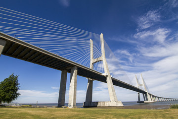 View of the amazing bridge, Vasco da Gama
