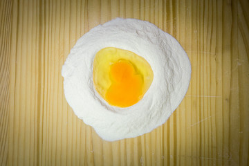 flour and eggs
